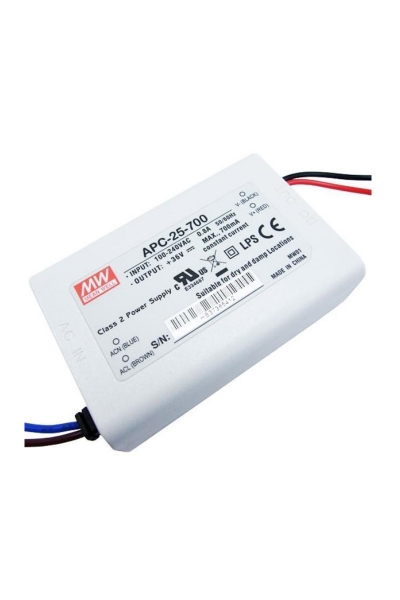Mean Well - Mean Well APC-25-700 25W 36Vdc 0.7A Led Sürücü