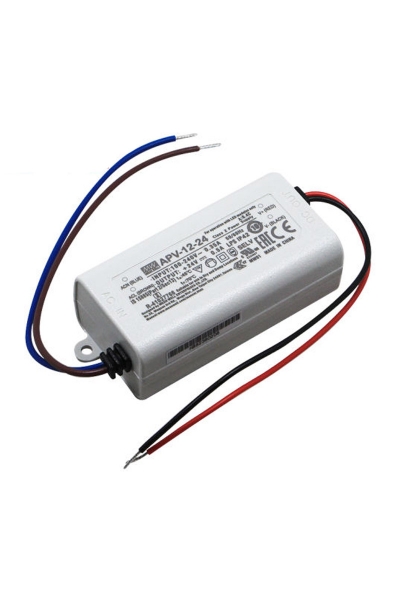 Mean Well - Mean Well APV-12-24 12W 24V 0.5A Led Sürücü Mean Well - Mean Well APV-12-24 12W 24V 0.5A Led Sürücü