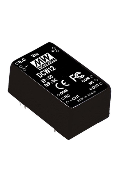 Mean Well - Mean Well DCW12A-12 12W 100-500mA Yalıtılmış DC/DC Dönüştürücü Mean Well - Mean Well DCW12A-12 12W 100-500mA Yalıtılmış DC/DC Dönüştürücü