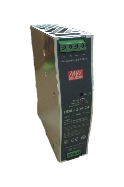 Mean Well - Mean Well DDR-120A-24 100.8W DIN Ray Sistem Yalıtılmış DC/DC Dönüştürücü Mean Well - Mean Well DDR-120A-24 100.8W DIN Ray Sistem Yalıtılmış DC/DC Dönüştürücü