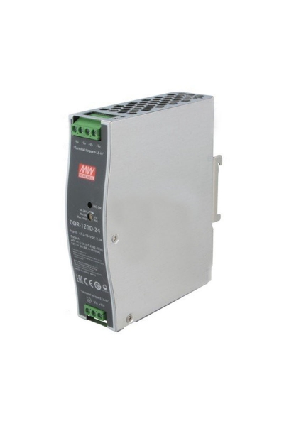 Mean Well DDR-120D-24 120W 67.2-154VDC 24VDC 5A DIN Tek Çıkışlı Ray Montajlı Dönüştürücü