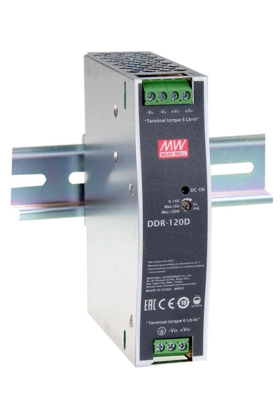Mean Well DDR-120D-48 120W DIN Ray Sistem Yalıtılmış DC/DC Dönüştürücü