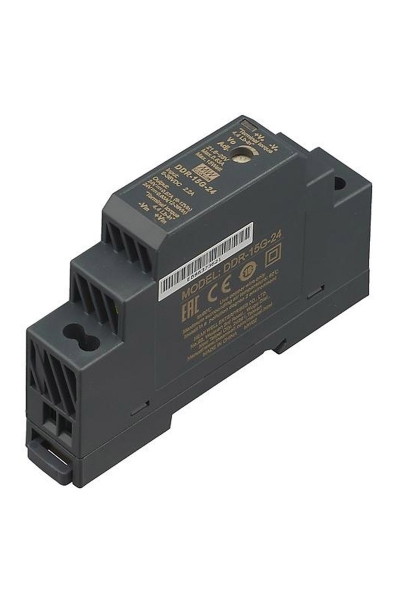 Mean Well - Mean Well DDR-15G-24 15W DIN Ray Tek Çıkış DC/DC Dönüştürücü Mean Well - Mean Well DDR-15G-24 15W DIN Ray Tek Çıkış DC/DC Dönüştürücü