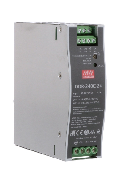 Mean Well DDR-240C-24 240W DIN Ray Sistem Yalıtılmış DC/DC Dönüştürücü - Thumbnail