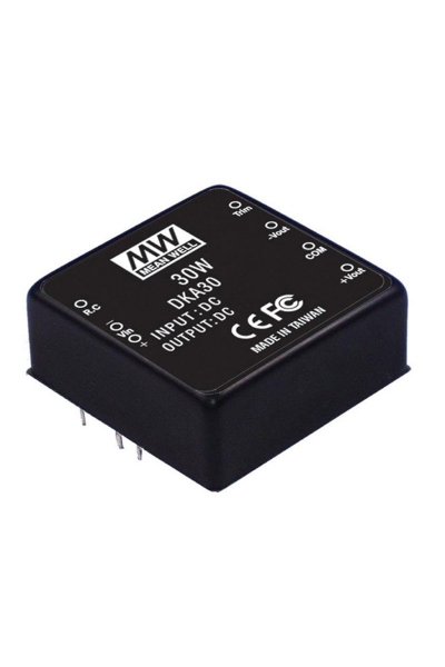 Mean Well DKA30C-15 30W Regüleli İki Çıkış Ve Üç DC-DC Dönüştürücü