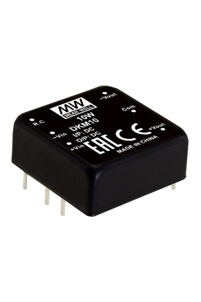Mean Well DKM10B-12 10W 18-36VDC +-12VDC 416mA DIP Regüleli Çift Çıkışlı İzole Dönüştürücü