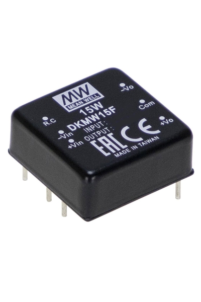 Mean Well DKMW15F-12 15W 9-36VDC +-12VDC 625mA DIP Regüleli Çift Çıkışlı İzole Dönüştürücü