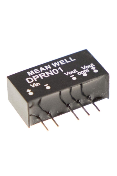 Mean Well DPRN01N-12 1W 22.8-26.4VDC +-12VDC 42mA SIP Regüleli Çift Çıkışlı İzole Dönüştürücü