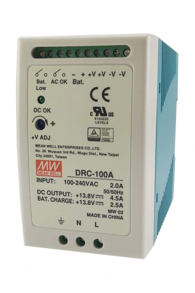Mean Well DRC-100A 100W 13.8V-13.8V 4.5A-2.5A Ups - Thumbnail