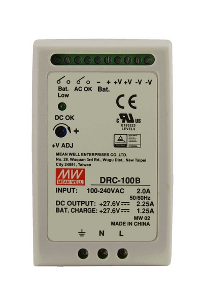 Mean Well DRC-100B 100W 27.6V-27.6V 2.2A-1.2A Ups - Thumbnail