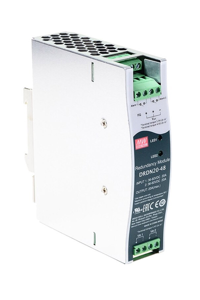 Mean Well - Mean Well DRDN20-48 48V DC 20A DIN Raylı Yedekleme Modülü