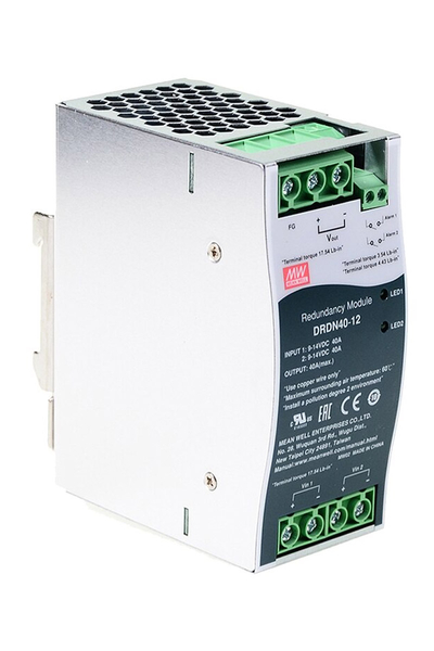 Mean Well - Mean Well DRDN40-12 12V DC 40A DIN Raylı Yedekleme Modülü