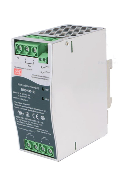 Mean Well DRDN40-48 48V DC 40A DIN Raylı Yedekleme Modülü