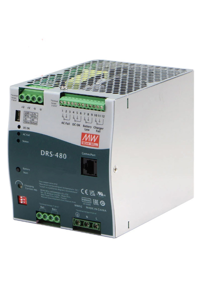 Mean Well DRS-480-36 36V DC 13.3A Hepsi Bir Arada DIN Raylı Akıllı Güvenlik Güç Kaynağı