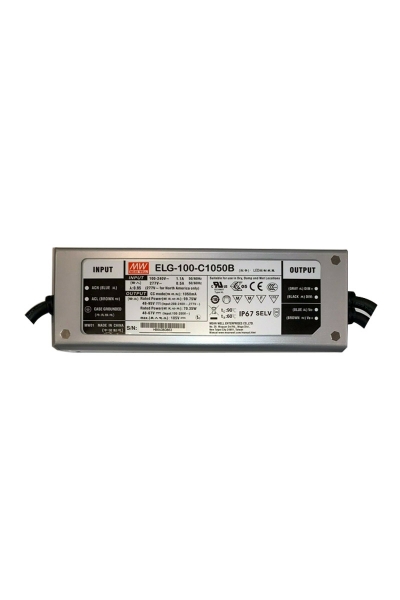 Mean Well ELG-100-C1050B-3Y 95V DC 1.05A PFCli AC-DC Tek Çıkışlı Led Sürücü