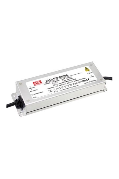 Mean Well ELG-100-C500A-3Y 200V DC 0.5A PFCli AC-DC Tek Çıkışlı Led Sürücü