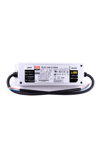 Mean Well - Mean Well ELG-100-C700A-3Y 100W 143V DC 0.7A PFCli Tek Çıkışlı Led Sürücü