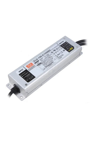 Mean Well ELG-150-C1050D2-3Y 143V DC 1.05A PFCli AC-DC Tek Çıkışlı Led Sürücü