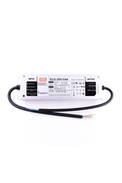 Mean Well ELG-200-54A-3Y 54V DC 3.72A Karma Mod AC-DC Tek Çıkışlı Led Sürücü