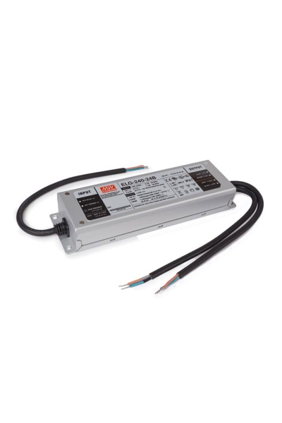 Mean Well ELG-240-24B-3Y 24V DC 10A Karma Mod AC-DC Tek Çıkışlı Led Sürücü
