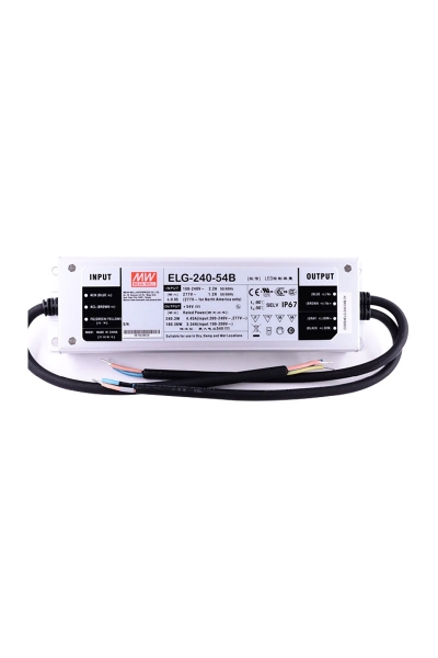 Mean Well ELG-240-54B-3Y 54V DC 4.45A Karma Mod AC-DC Tek Çıkışlı Led Sürücü