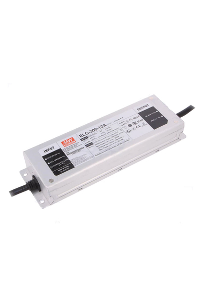 Mean Well - Mean Well ELG-300-12A 12V DC 22A Karma Mod AC-DC Tek Çıkışlı Led Sürücü
