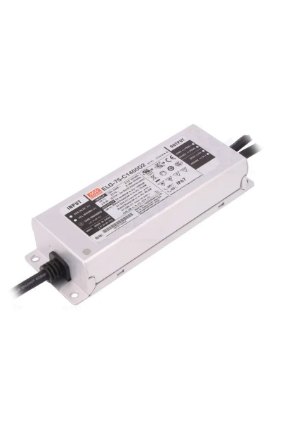 Mean Well - Mean Well ELG-75-C1400D2-3Y 54V DC 1.4A Sabit Akım PFCli AC-DC Tek Çıkışlı Led Sürücü