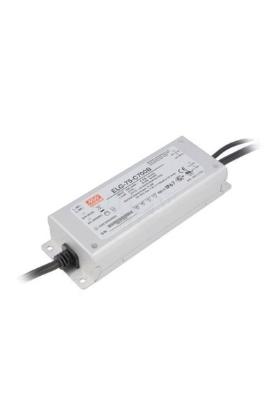 Mean Well ELG-75-C700B-3Y 107V DC 0.7A Sabit Akım PFCli AC-DC Tek Çıkışlı Led Sürücü Mean Well ELG-75-C700B-3Y 107V DC 0.7A Sabit Akım PFCli AC-DC Tek Çıkışlı Led Sürücü