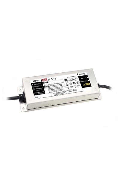 Mean Well - Mean Well ELG-75-C700D2-3Y 107V DC 0.7A Sabit Akım PFCli AC-DC Tek Çıkışlı Led Sürücü