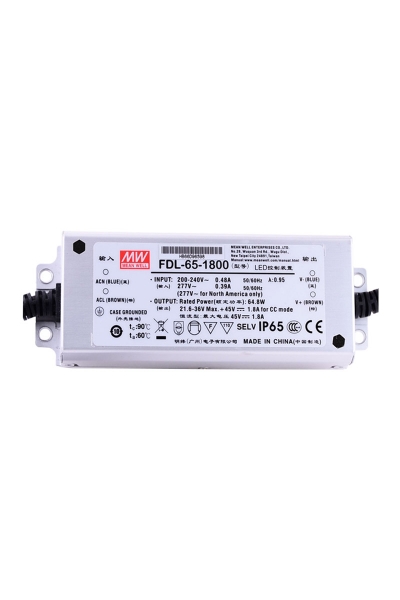 Mean Well FDL-65-1800 65W 21.6-36V 1800mA Led Sürücü