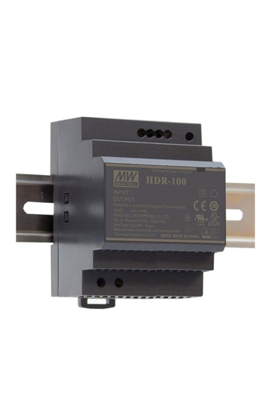 Mean Well - Mean Well HDR-100-48N 100W Yeni Seri Ray Montaj
