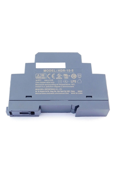 Mean Well HDR-15-5 12W 5V 2.4A Ray Montaj