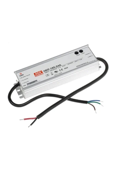 Mean Well HEP-185-24A 185W Tek Çıkışlı Endüstriyel Power Supply