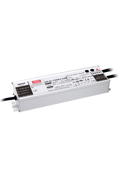 Mean Well HLG-100H-24B 24V DC 4A Dahili PFC AC-DC Tek Çıkışlı Led Sürücü