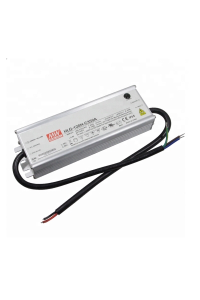 Mean Well HLG-120H-C350A LED Power Supply - 150.5W, 430V, 350mA, Constant Current, IP67, PFC