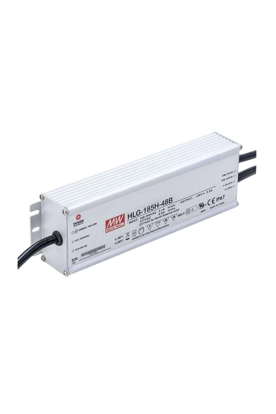Mean Well HLG-185H-48B 185W Sabit Voltaj Tek Çıkışlı LED Sürücü