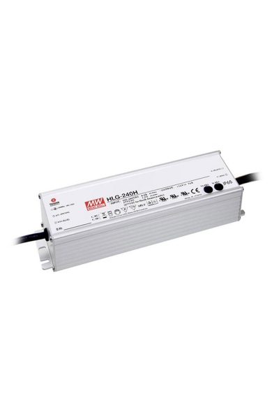 Mean Well HLG-240H-30A 240W Sabit Voltaj Tek Çıkışlı LED Sürücü