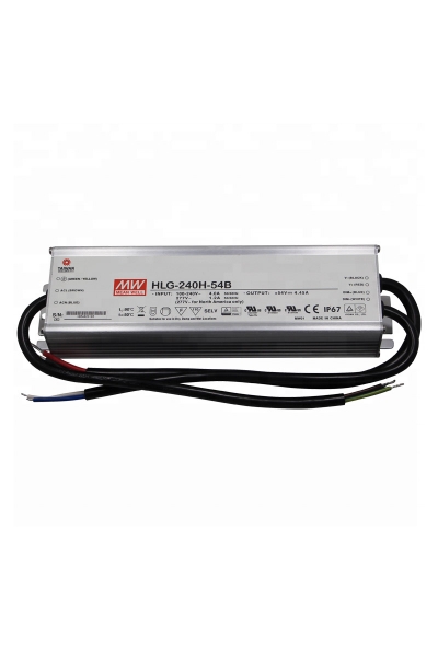 Mean Well HLG-240H-54B 240W Sabit Voltaj Tek Çıkışlı LED Sürücü