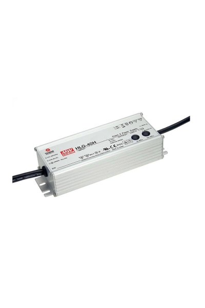 Mean Well - Mean Well HLG-40H-24 40W Sabit Voltaj Tek Çıkışlı LED Sürücü
