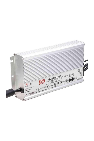 Mean Well HLG-600H-54A 604.8W 27-54V 11.2A Led Sürücü - Thumbnail