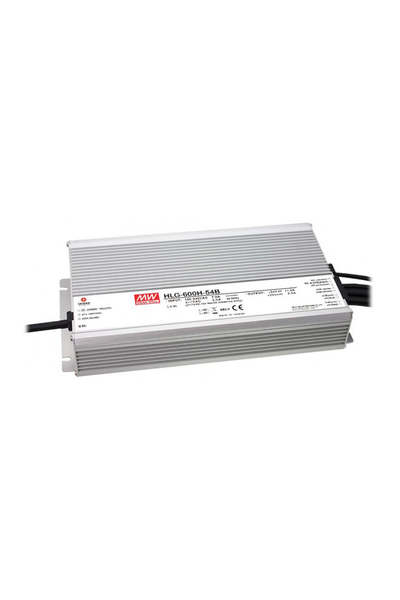 Mean Well HLG-600H-54B 54V DC 11.2A Karma Mod Dahili PFC AC-DC Tek Çıkışlı Led Sürücü