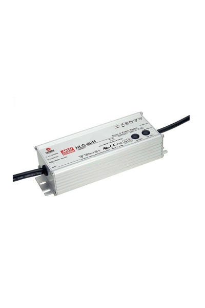 Mean Well - Mean Well HLG-60H-24A 60W Sabit Voltaj Tek Çıkışlı LED Sürücü