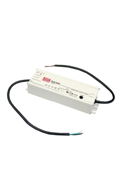 Mean Well - Mean Well HLG-80H-24B 80W Sabit Voltaj Tek Çıkışlı LED Sürücü