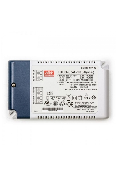Mean Well IDLC-65A-1050 65W 46-62V 1050mA Led Sürücü