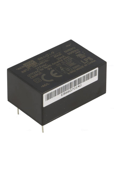 Mean Well IRM-02-9 9V DC 0.222A Tek Çıkışlı Kapsüllü Güç Kaynağı