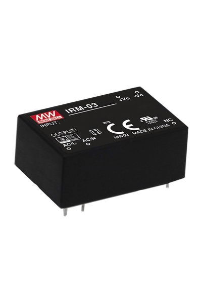 Mean Well IRM-03-24 3W 24VDC 125mA 85-305VAC Tek Çıkışlı Kapsüllü Power Supply