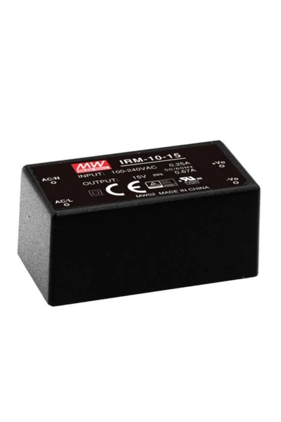 Mean Well - Mean Well IRM-10-15 10W Tek Çıkışlı Kapsüllenmiş Güç Kaynağı Mean Well - Mean Well IRM-10-15 10W Tek Çıkışlı Kapsüllenmiş Güç Kaynağı
