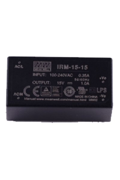 Mean Well - Mean Well IRM-15-15 15W Tek Çıkışlı Kapsüllenmiş Güç Kaynağı