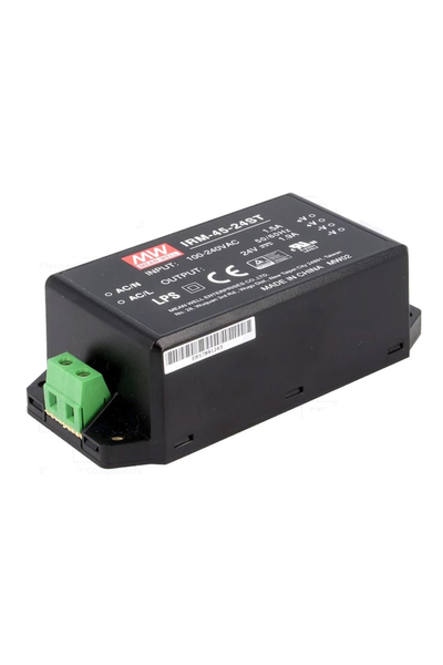 Mean Well IRM-45-24-ST 24V DC 1.9A AC-DC Tek Çıkışlı Kapsüllü Güç Kaynağı