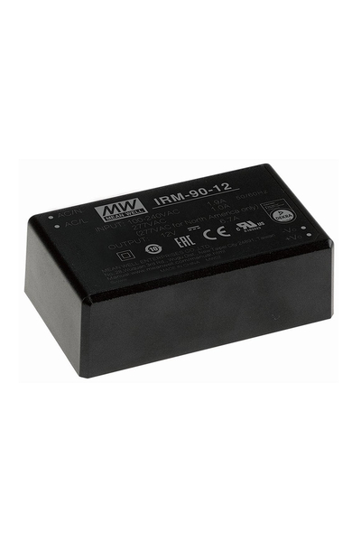 Mean Well IRM-90-12 88W 12VDC 6.70A 80-305VAC Tek Çıkışlı Kapsüllü Power Supply